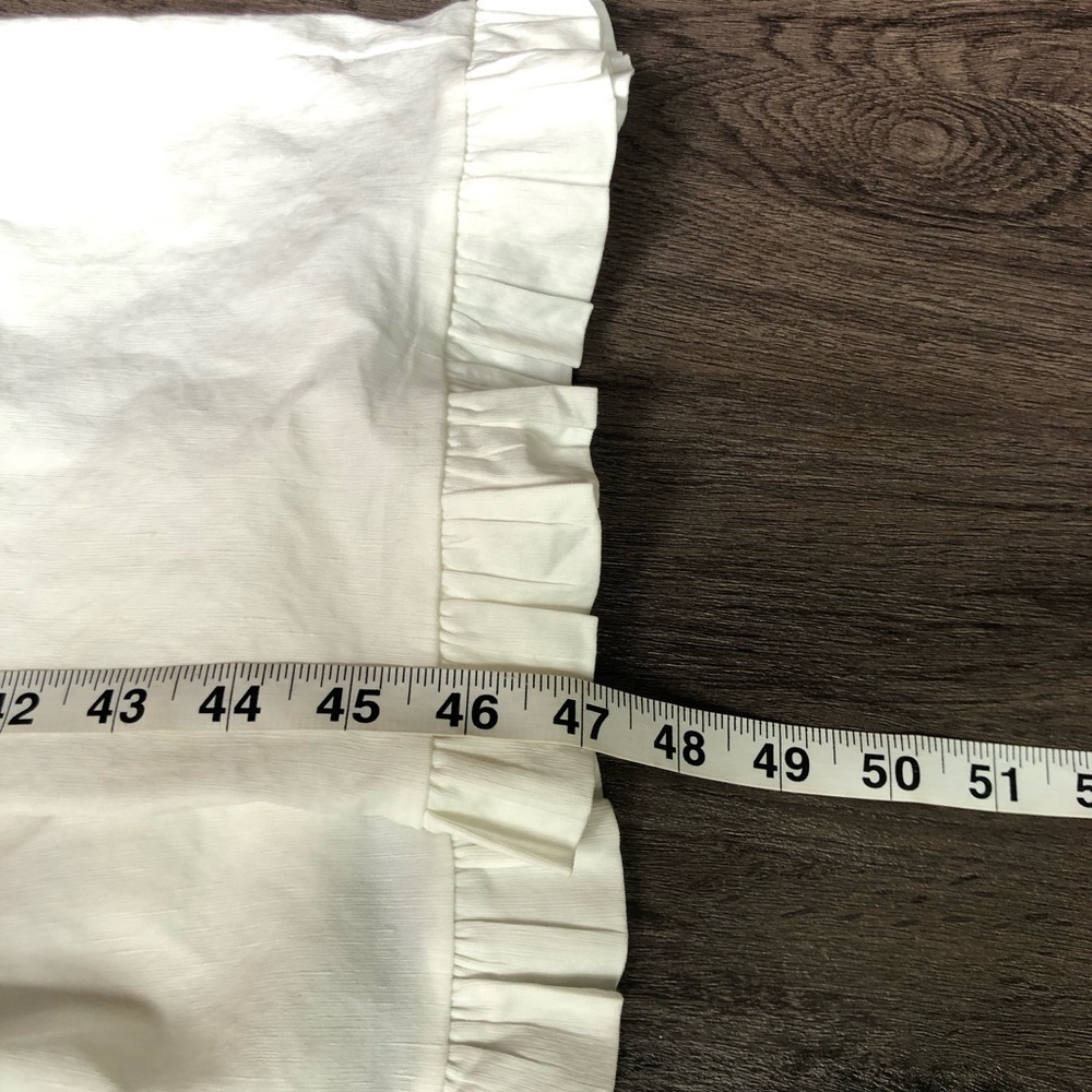 AVAVAV Smocked Midi Dress Size S White Avant-Garde Streetwear Farmhouse Peasant - Picture 6 of 9